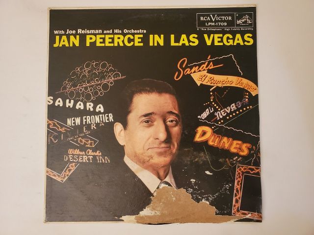 Jan Peerce Jan Peerce in Las Vegas vinyl record