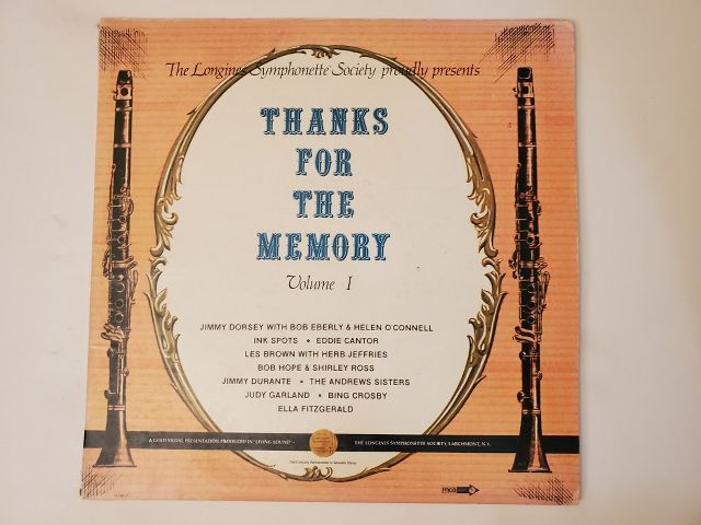 Various Artists Thanks for the Memory Volume I vinyl record