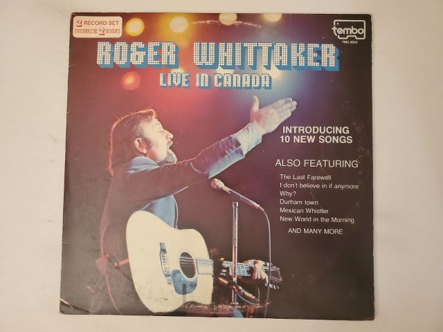 Roger Whittaker Live in Canada vinyl record