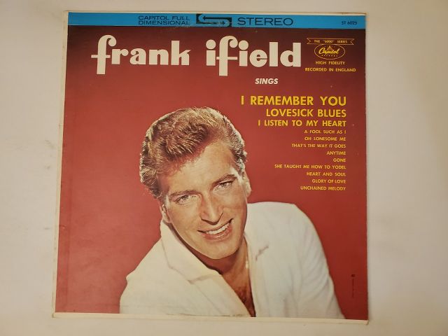 Frank Ifield I Remember You vinyl record