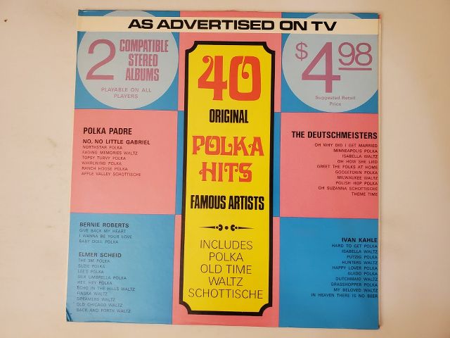 Various Artists 40 Original Polka Hits vinyl record