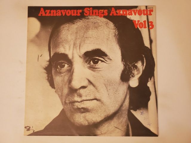 Charles Aznavour Aznavour Sings Aznavour Vol 3 vinyl record