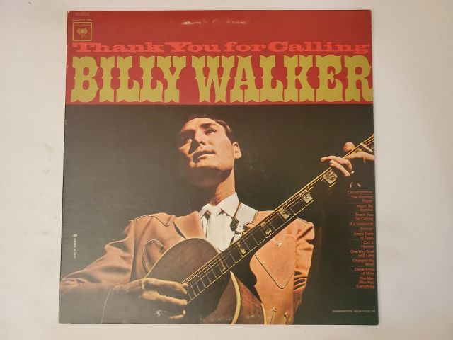 Billy Walker Thank You for Calling vinyl record