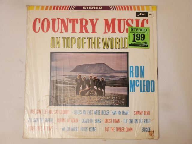 Ron McLeod Country Music on Top of the World vinyl record