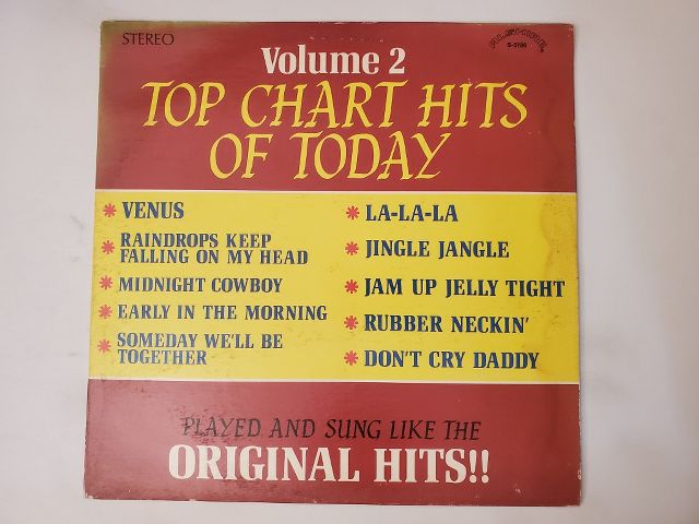 Various Artists Top Chart Hits of Today Volume 2 vinyl record