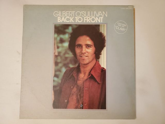 Gilbert O'Sullivan Back to Front vinyl record