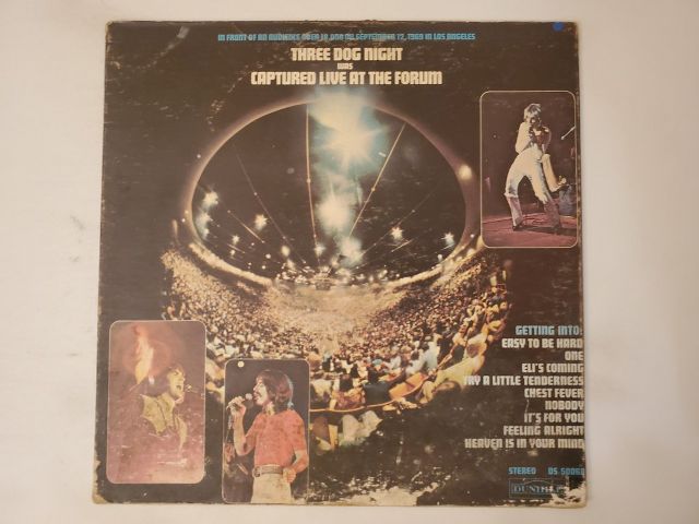 Three Dog Night Captured Live at the Forum vinyl record