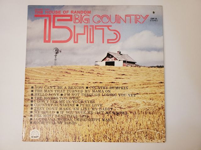 Various Artists 15 Big Country Hits vinyl record