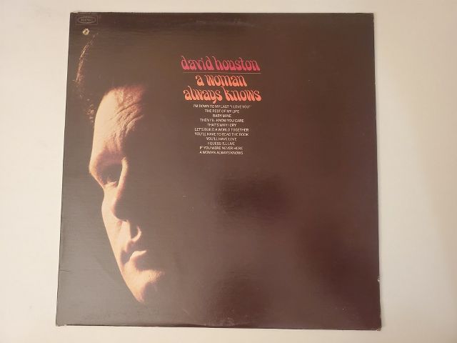 David Houston A Woman Always Knows vinyl record