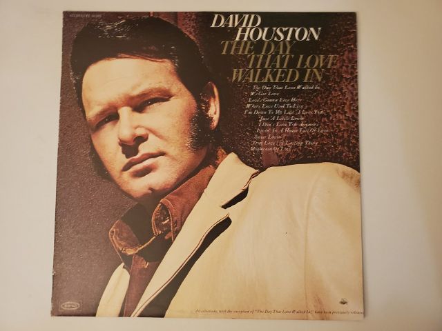 David Houston The Day That Love Walked In vinyl record
