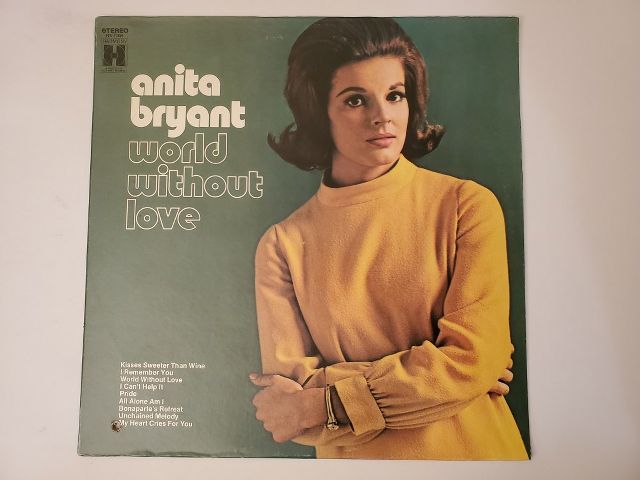 Anita Bryant World Without Love vinyl record