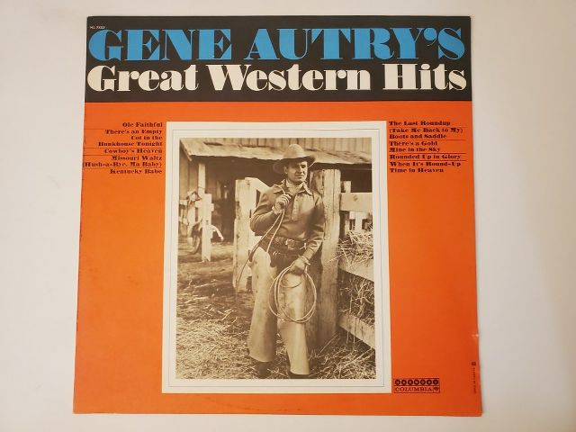 Gene Autry Great Western Hits vinyl record