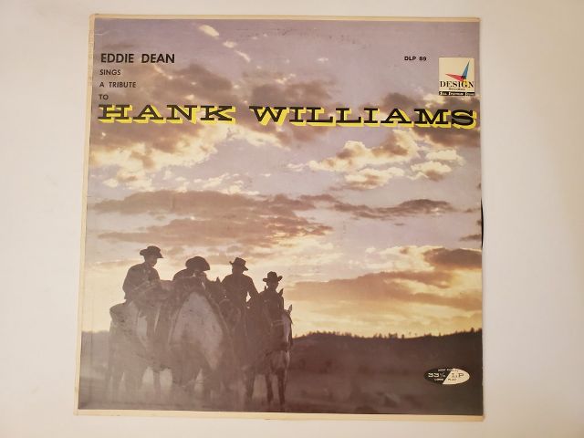 Eddie Dean Sings a Tribute to Hank Williams vinyl record