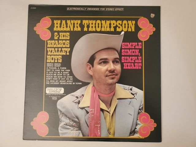 Hank Thompson & His Brazos Valley Boys Simple Simon, Simple Heart vinyl record