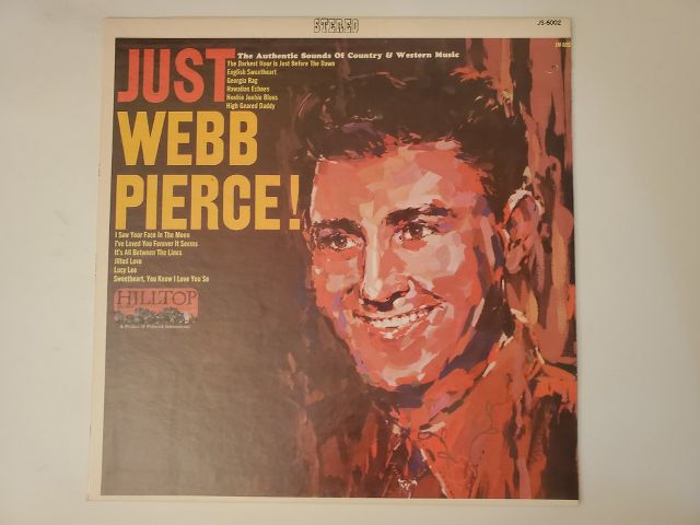 Webb Pierce Just Webb Pierce! vinyl record