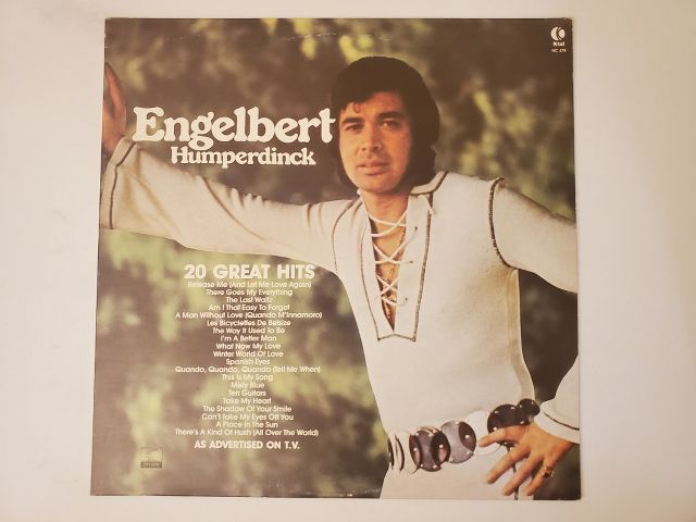 Engelbert Humperdinck 20 Great Hits vinyl record