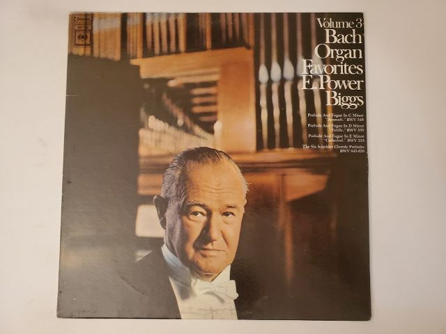 E. Power Biggs Bach: Organ Favorites Volume 3 vinyl record