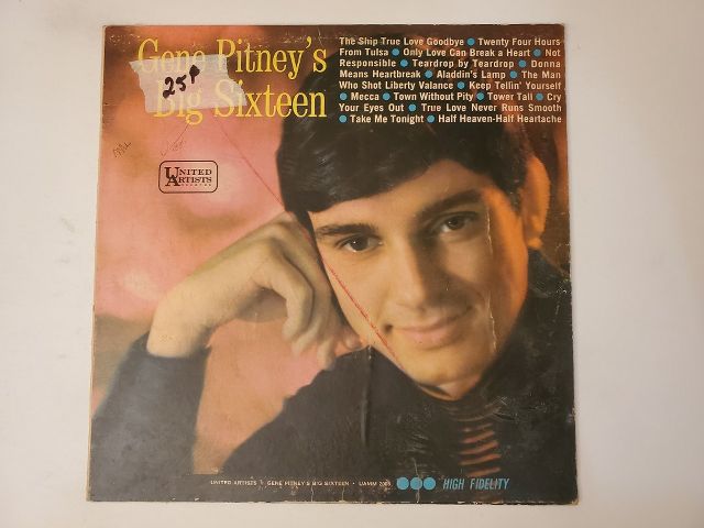 Gene Pitney Gene Pitney's Big Sixteen vinyl record