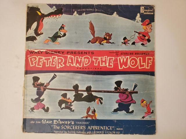 Walt Disney Peter and the Wolf vinyl record