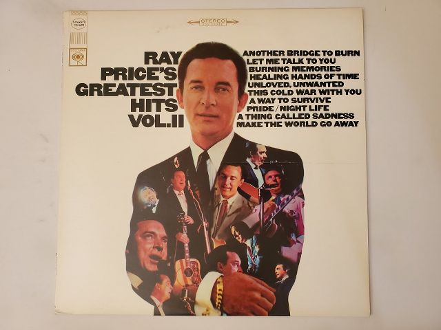 Ray Price Ray Price's Greatest Hits Vol. II vinyl record