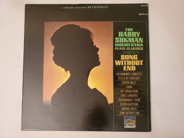 The Harry Sukman Orchestra Song Without End vinyl record