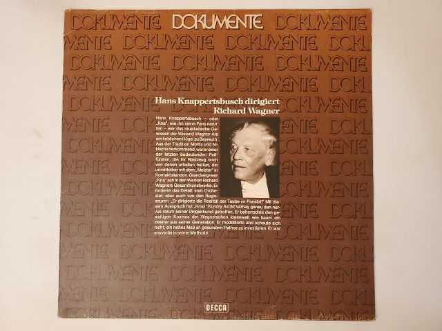 Hans Knappertsbusch Dirigiert Richard Wagner vinyl record