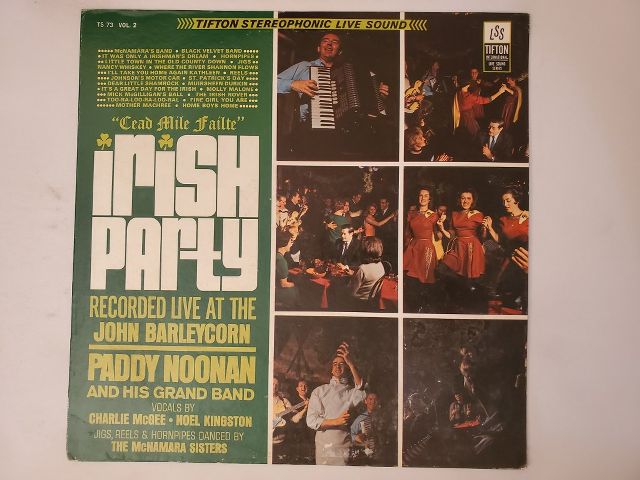 Paddy Noonan and His Grand Band Irish Party vinyl record