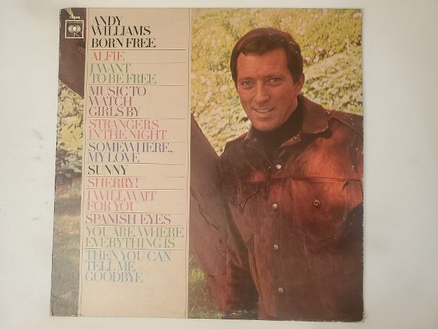 Andy Williams Born Free vinyl record