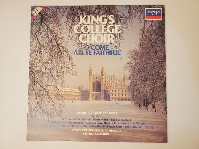 King's College Choir O Come All Ye Faithful vinyl record