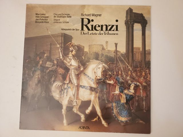 Richard Wagner Rienzi: Der Letzte der Tribunen vinyl record