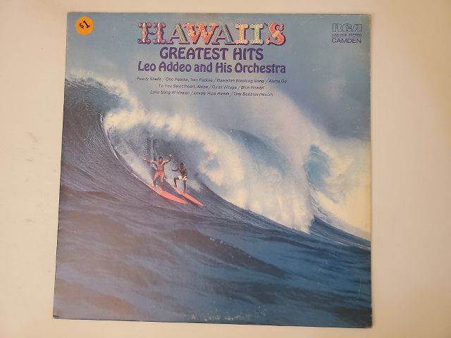 Leo Addeo and His Orchestra Hawaii's Greatest Hits vinyl record