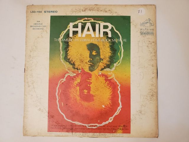 Original Broadway Cast Hair: The American Tribal Love-Rock Musical vinyl record