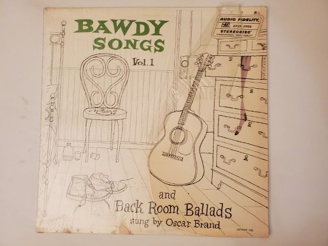 Oscar Brand Bawdy Songs Vol. 1 and Back Room Ballads vinyl record