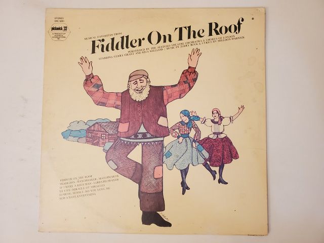 Allegro Theatre Orchestra & Chorus of London Musical Favorites from Fiddler On The Roof vinyl record