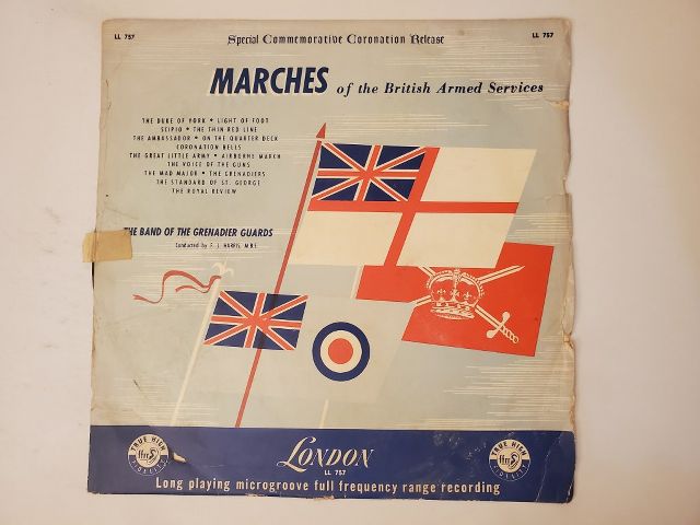 The Band of the Grenadier Guards Marches of the British Armed Services vinyl record