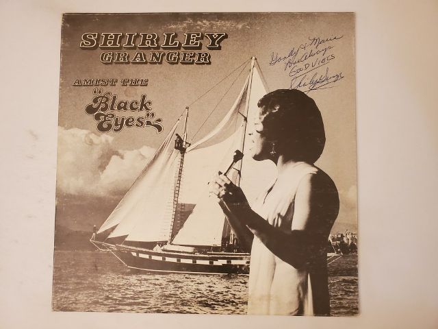 Shirley Granger Amidst the 'Black Eyes' vinyl record