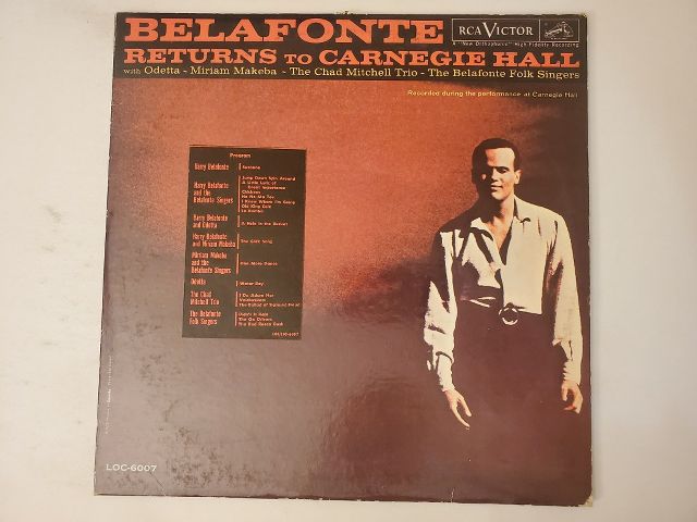 Harry Belafonte Belafonte Returns to Carnegie Hall vinyl record