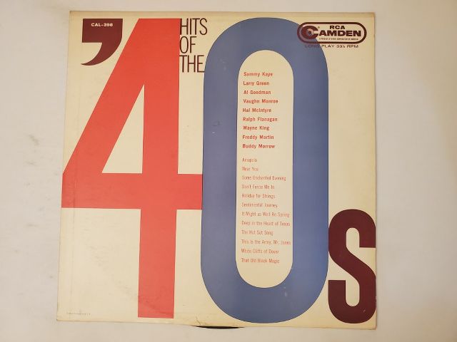 Various Artists Hits of the 40s vinyl record