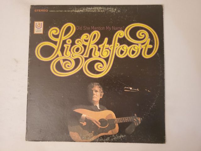 Gordon Lightfoot Did She Mention My Name? vinyl record