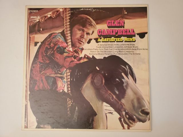 Glen Campbell A Satisfied Mind vinyl record