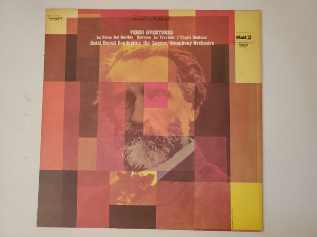 Antal Dorati and the London Symphony Orchestra Verdi Overtures vinyl record