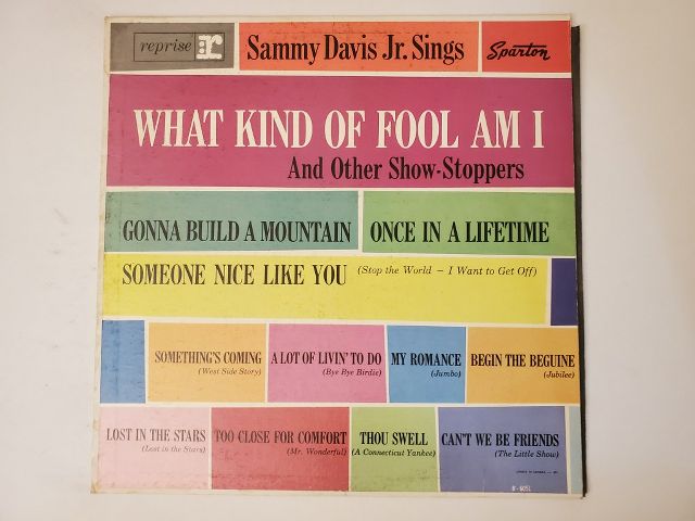 Sammy Davis Jr. What Kind of Fool Am I and Other Show-Stoppers vinyl record