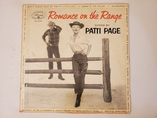Patti Page Romance on the Range vinyl record