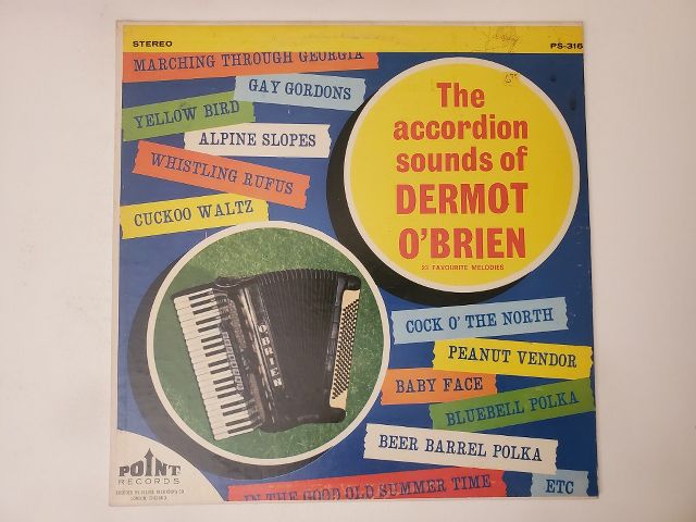 Dermot O'Brien The Accordion Sounds of Dermot O'Brien vinyl record