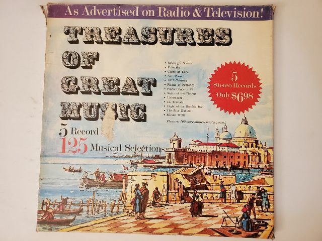 Various Artists Treasures of Great Music vinyl record