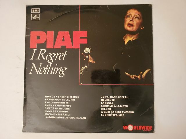 Edith Piaf I Regret Nothing vinyl record