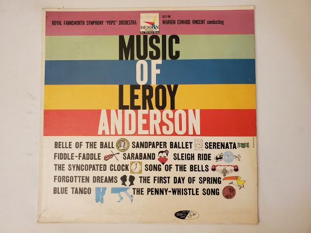 Royal Farnsworth Symphony 'Pops' Orchestra Music of Leroy Anderson vinyl record