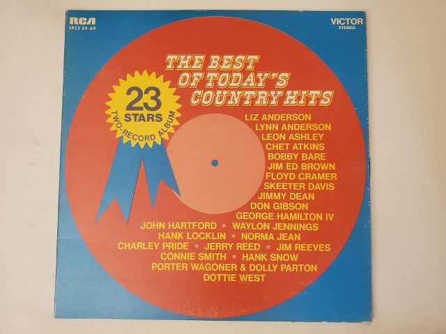 Various Artists The Best of Today's Country Hits vinyl record