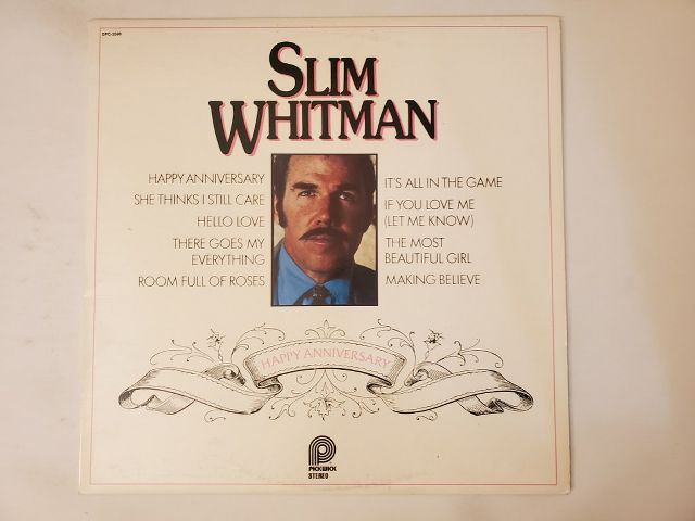 Slim Whitman Happy Anniversary vinyl record