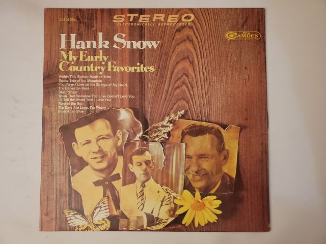 Hank Snow My Early Country Favorites vinyl record